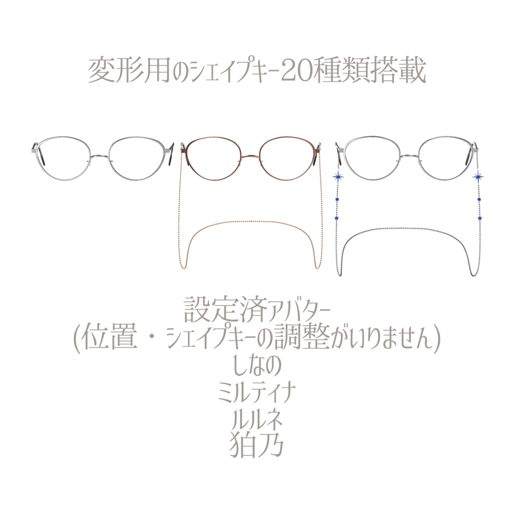 【複数アバター対応】ChainGlasses
