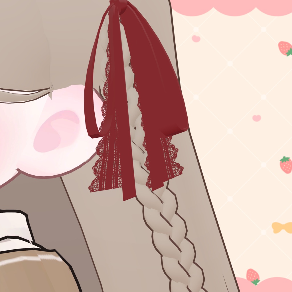 【MA対応】サイドリボンヘア【キプフェル対応】