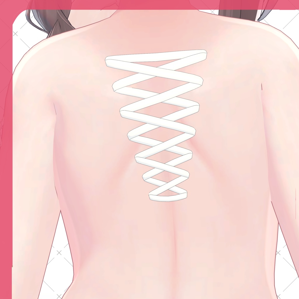 【6アバター対応】ボディリボン【MA対応】