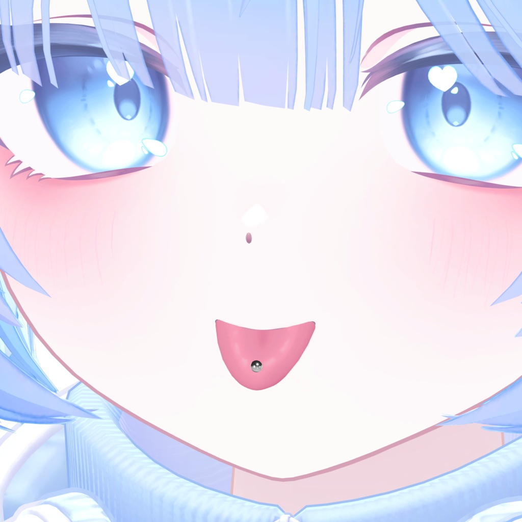 【ルミナ・ヒビキ追加】舌ピアス-5種類-【12アバター対応】