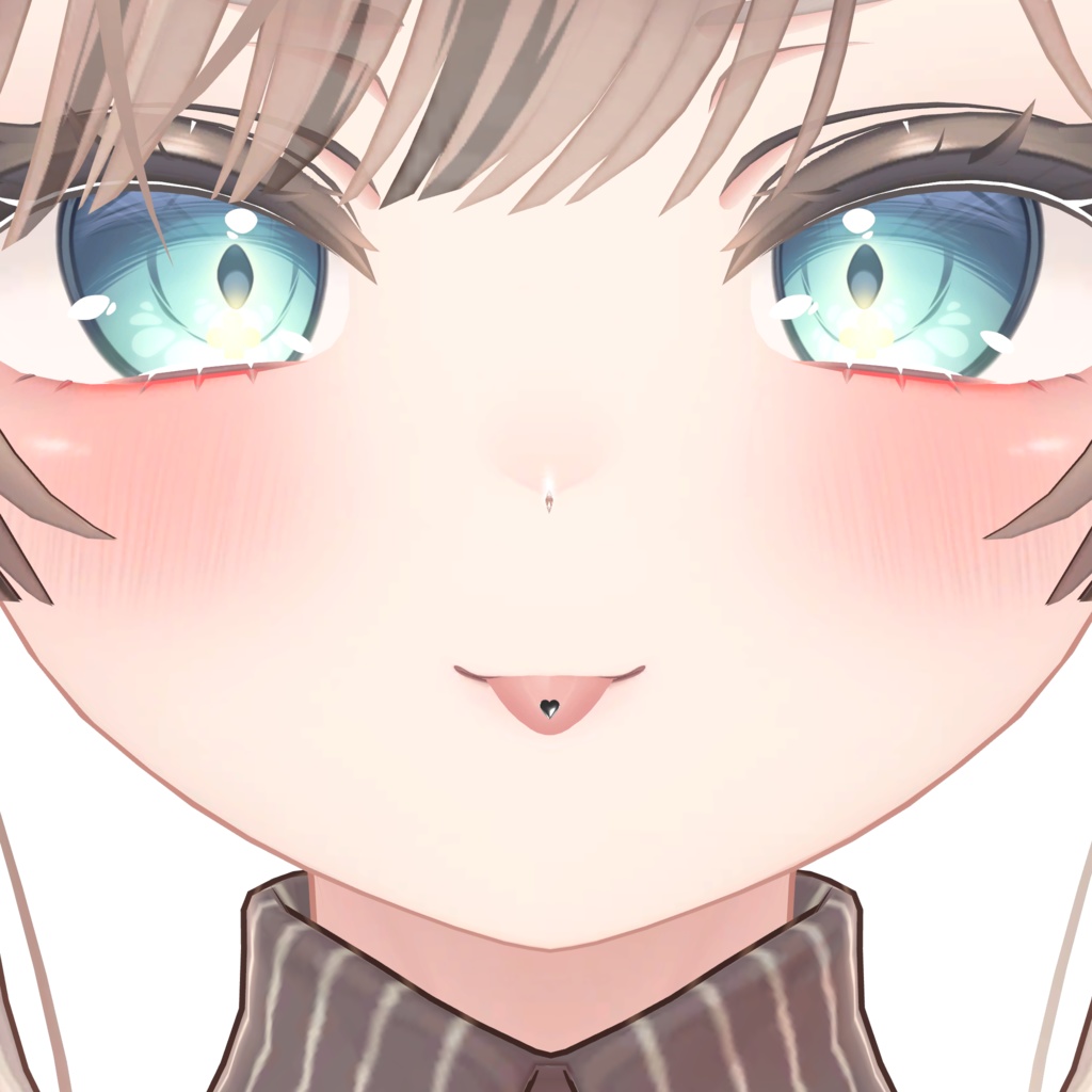 【ルミナ・ヒビキ追加】舌ピアス-5種類-【12アバター対応】