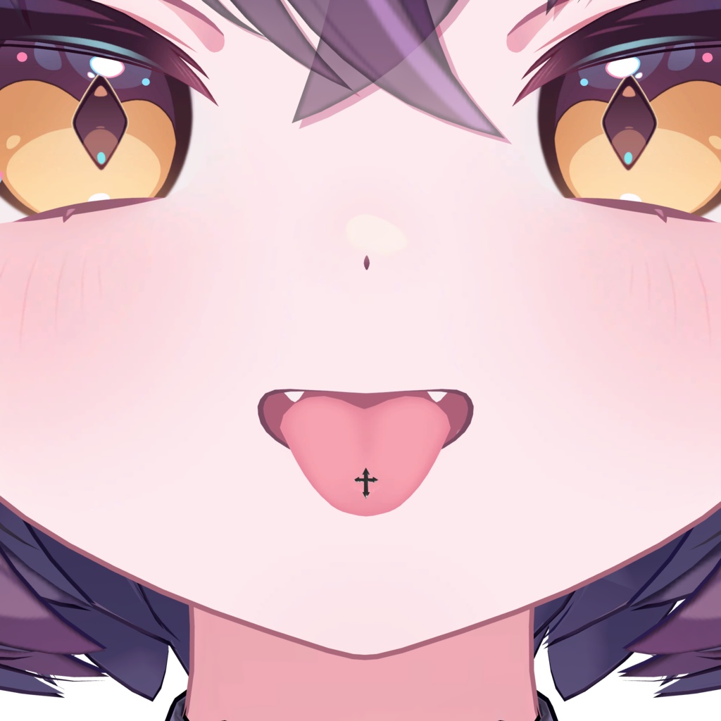 【ルミナ・ヒビキ追加】舌ピアス-5種類-【12アバター対応】