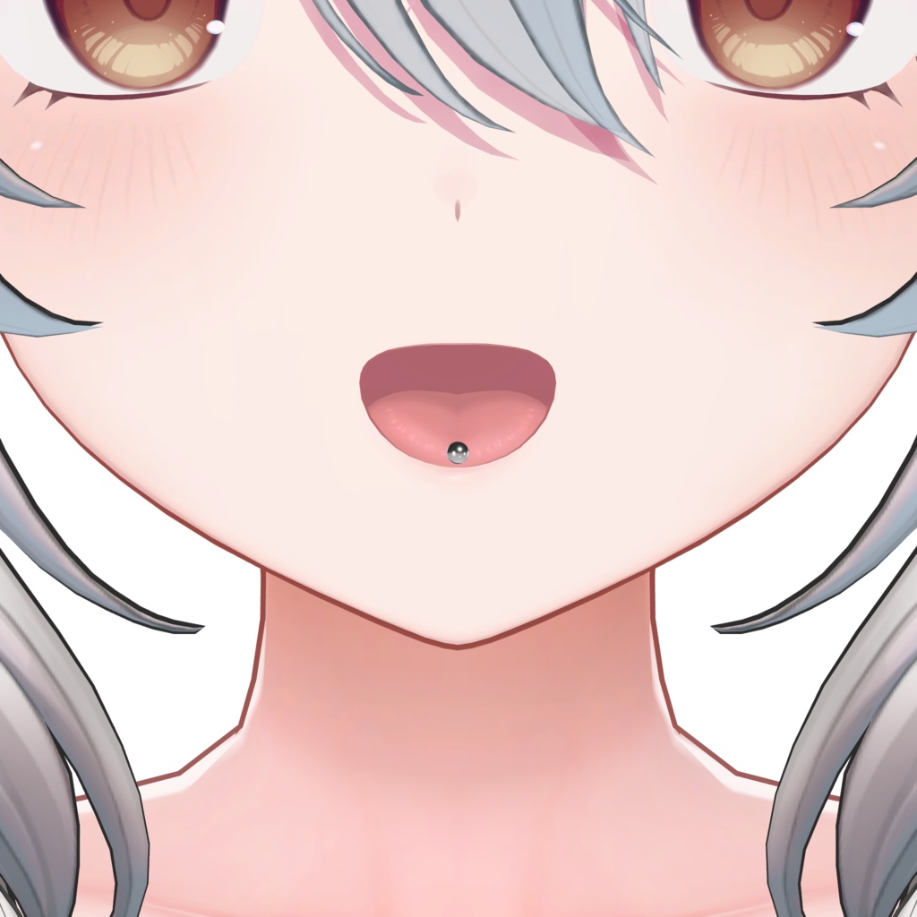 【ルミナ・ヒビキ追加】舌ピアス-5種類-【12アバター対応】