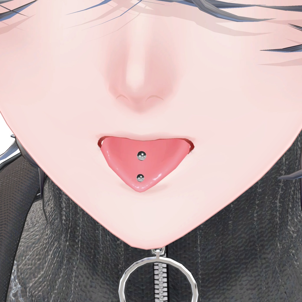 【4アバター対応】舌ピアス-5種類-(men's)