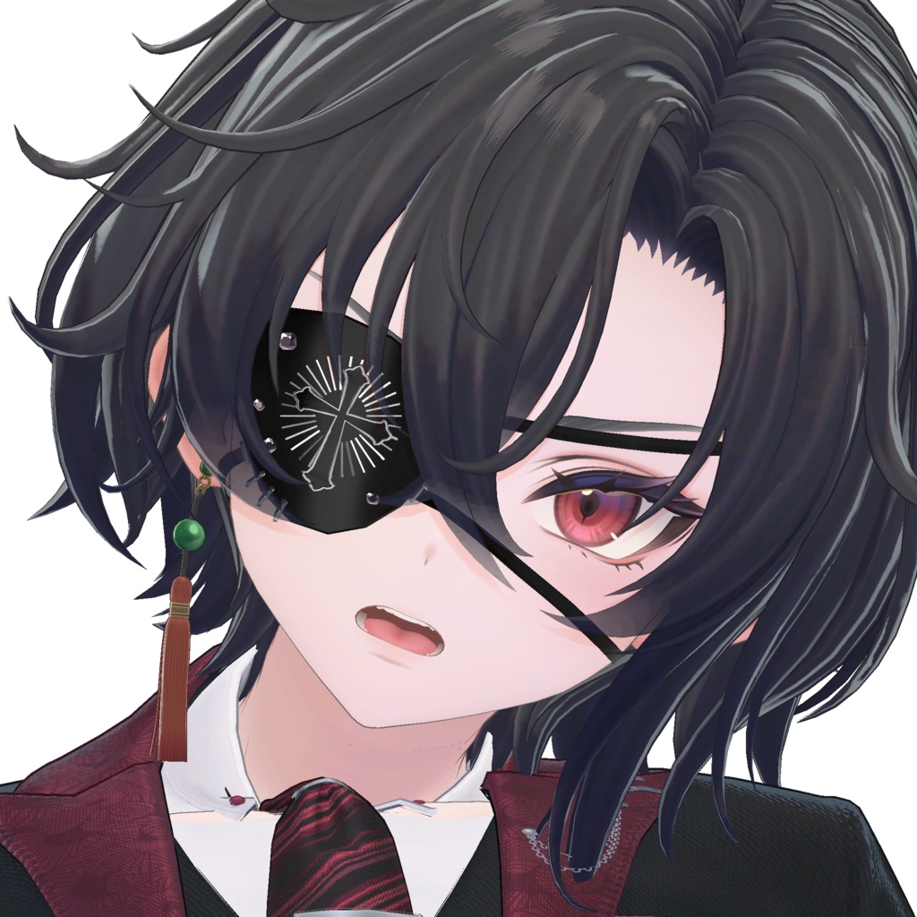 【8アバター対応】 crossEyepatch【MA対応】