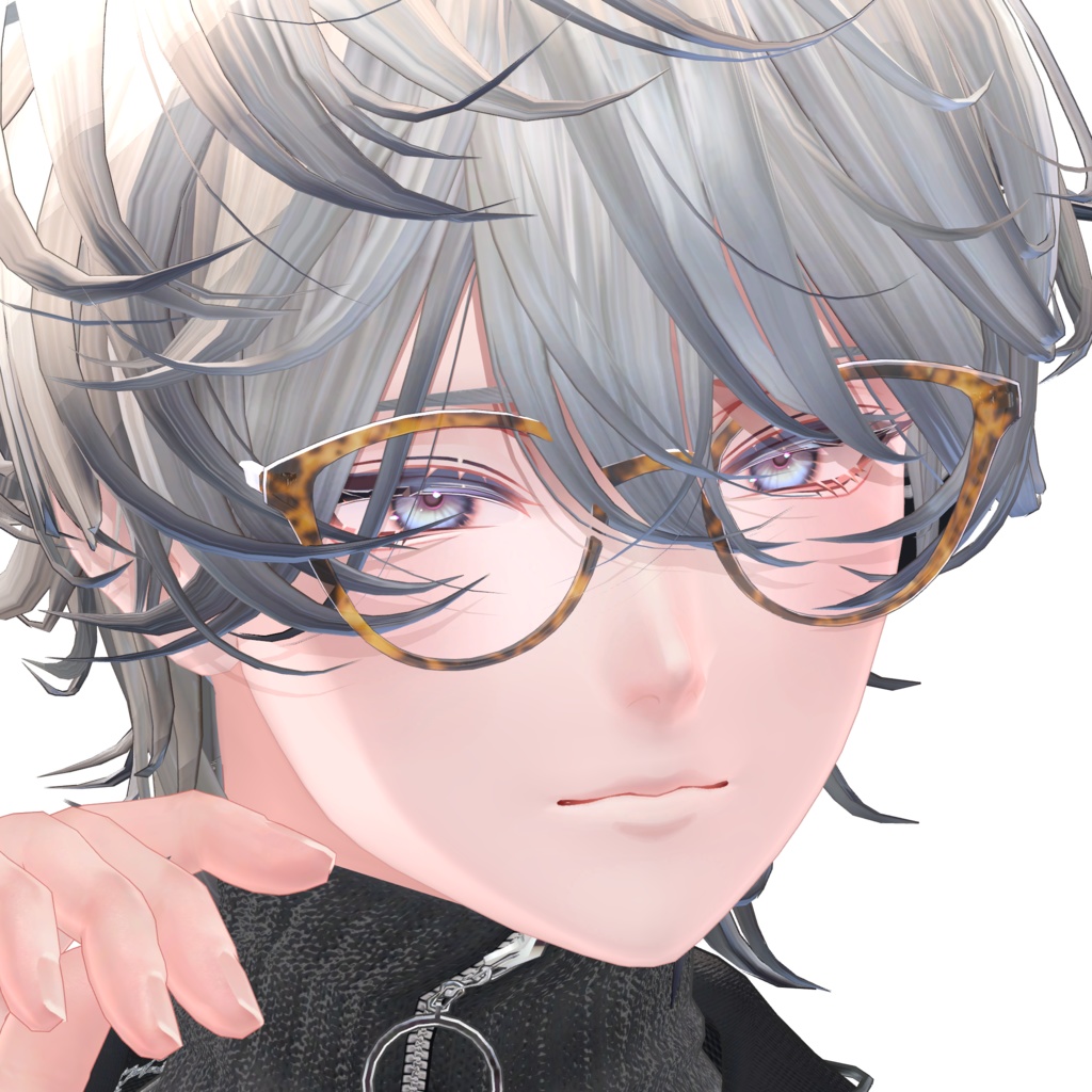 柄のあるめがね【複数アバター対応】