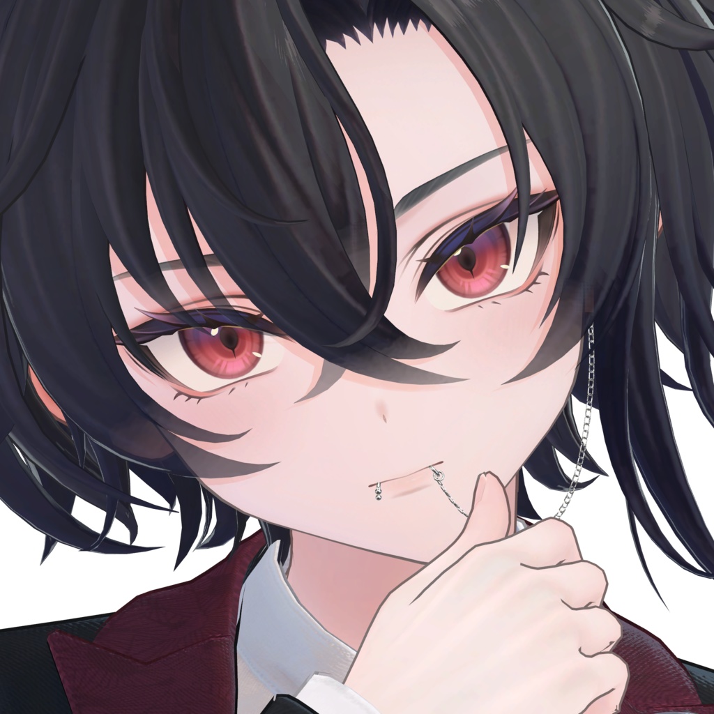 【墨惺・ラムネ対応】【11アバター対応】2WAY Lip piercing