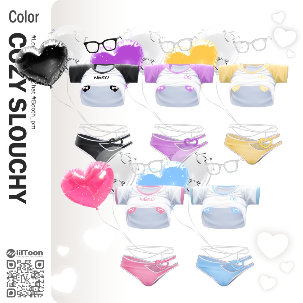 【 1st Anniversary Sale ✨】【13アバター対応】 𝐋𝐕.𝟏 Cozy_Slouchy 🎈