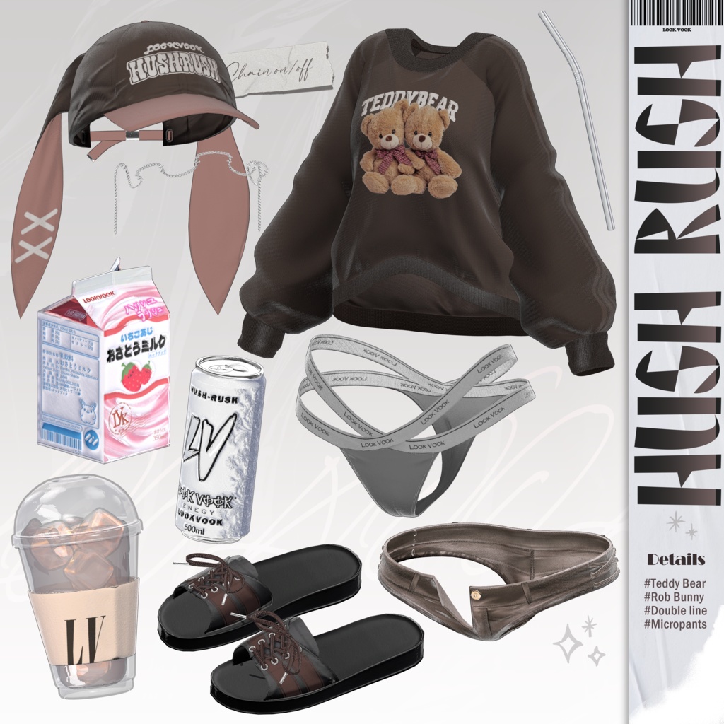 【11アバター対応】 𝐋𝐕.𝟑 Hush_Rush 🥤