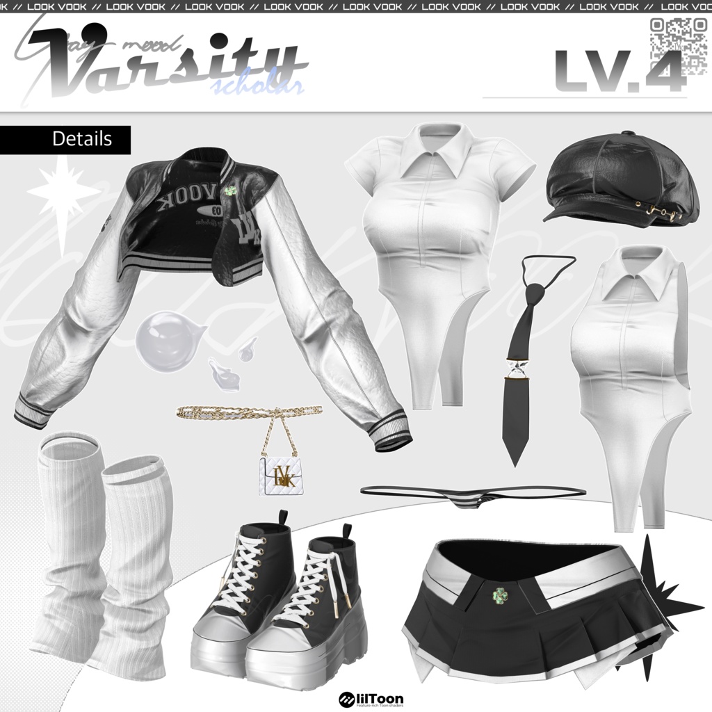 【 1st Anniversary Sale ✨】【15アバター対応】 𝐋𝐕.𝟒 Varsity_Scholar 🎓