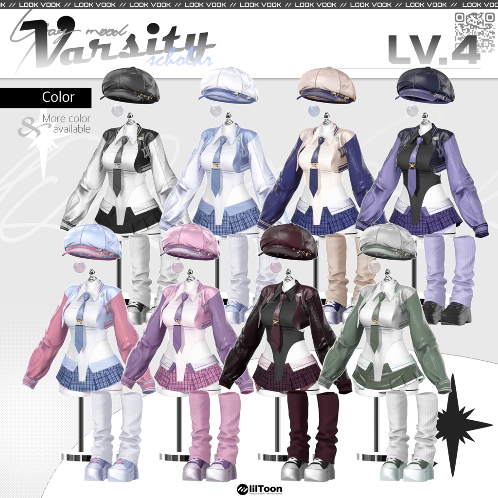 【 1st Anniversary Sale ✨】【15アバター対応】 𝐋𝐕.𝟒 Varsity_Scholar 🎓