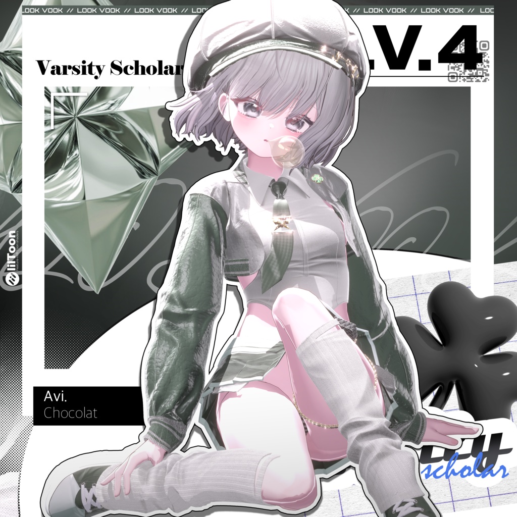 【 1st Anniversary Sale ✨】【15アバター対応】 𝐋𝐕.𝟒 Varsity_Scholar 🎓