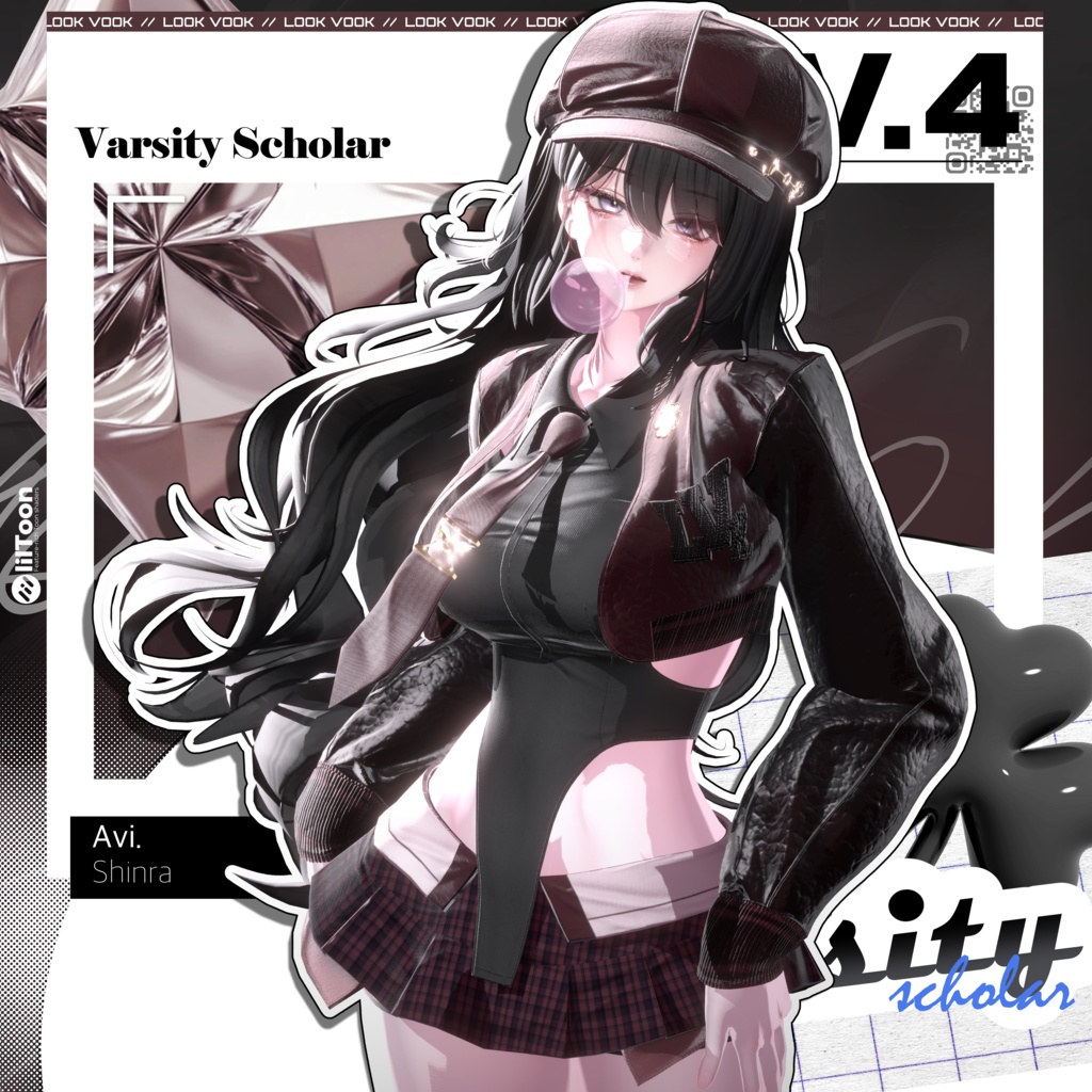 【 1st Anniversary Sale ✨】【15アバター対応】 𝐋𝐕.𝟒 Varsity_Scholar 🎓