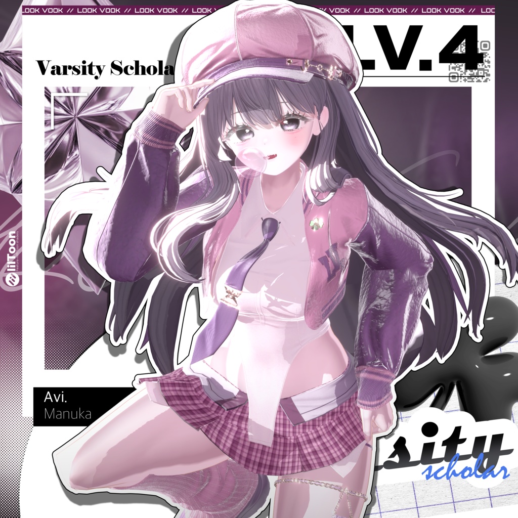 【 1st Anniversary Sale ✨】【15アバター対応】 𝐋𝐕.𝟒 Varsity_Scholar 🎓