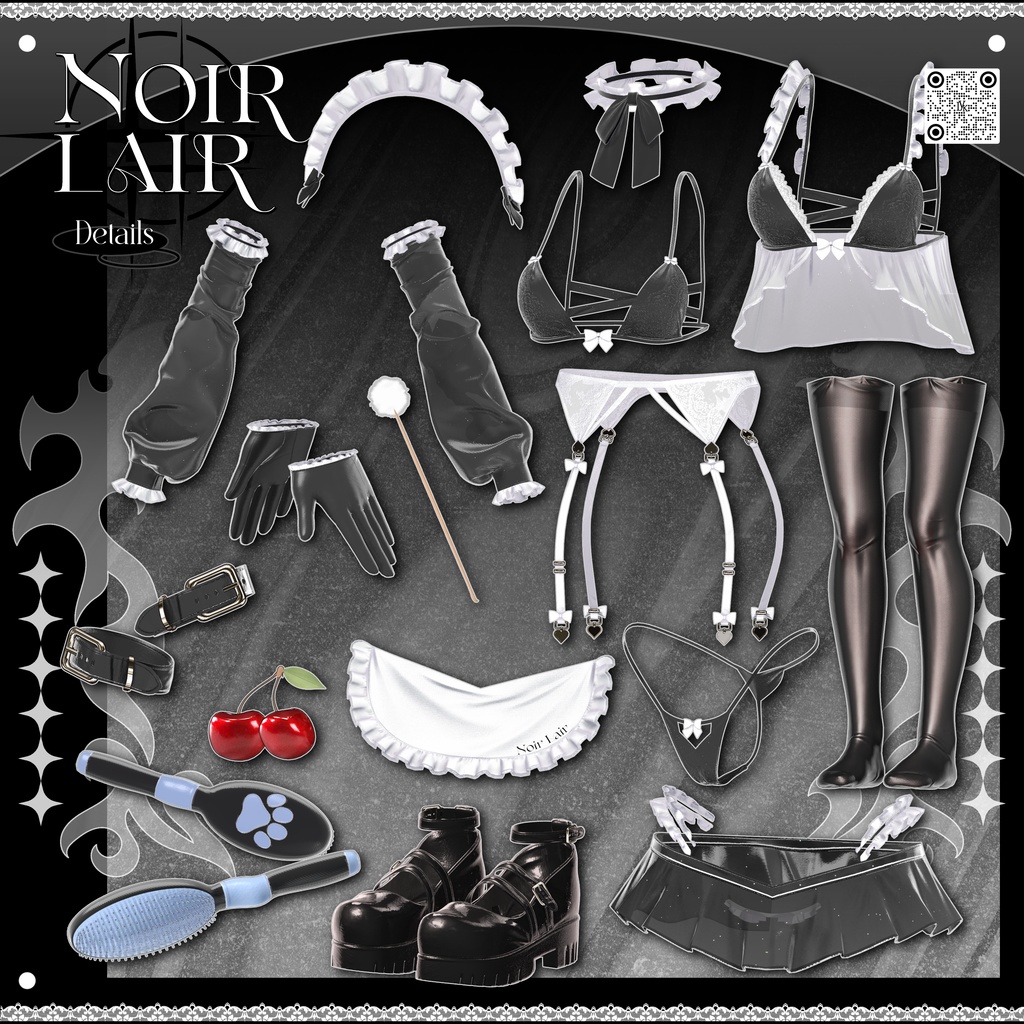 【12アバター対応】 𝐋𝐕.𝟖 Noir_Lair 🍒