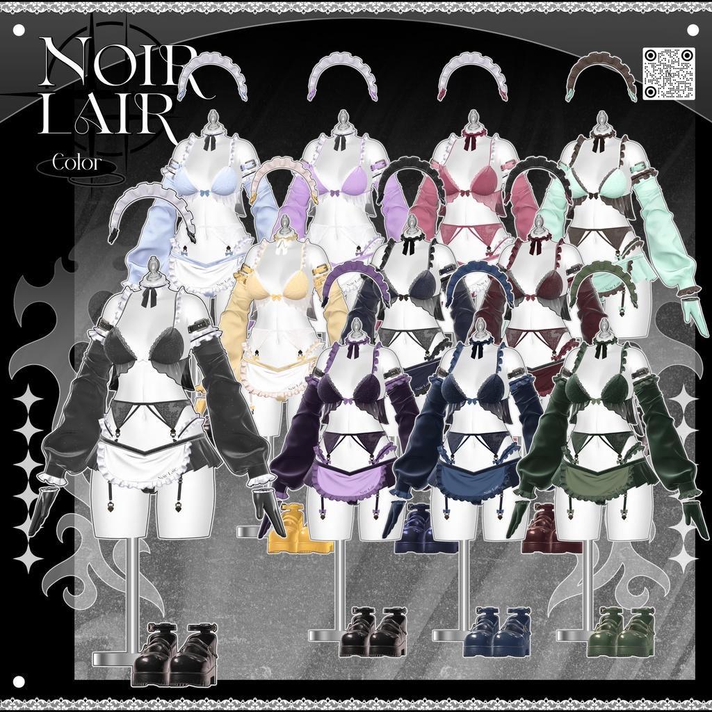 【12アバター対応】 𝐋𝐕.𝟖 Noir_Lair 🍒