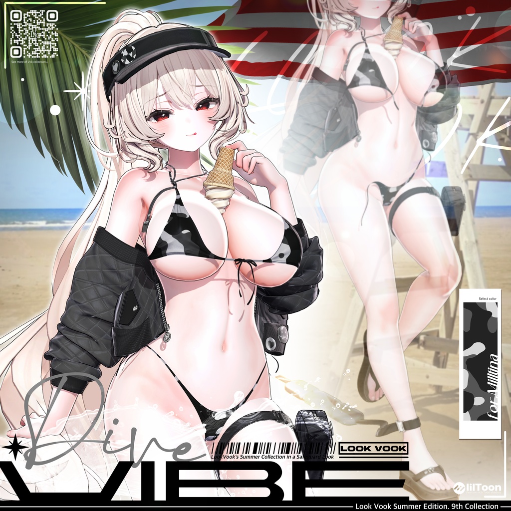 【 1st Anniversary Sale ✨】【13アバター対応】 𝐋𝐕.𝟗 Dive_Vibe 🏖️