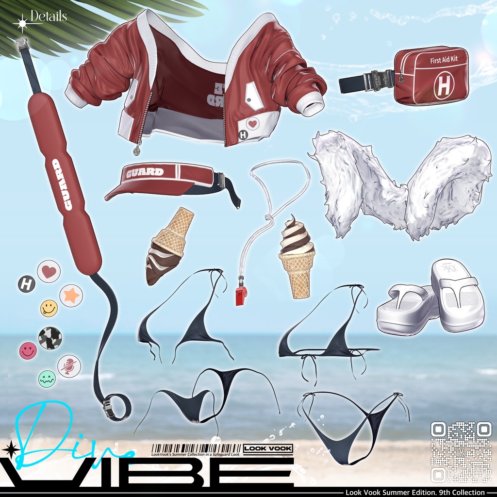 【 1st Anniversary Sale ✨】【13アバター対応】 𝐋𝐕.𝟗 Dive_Vibe 🏖️