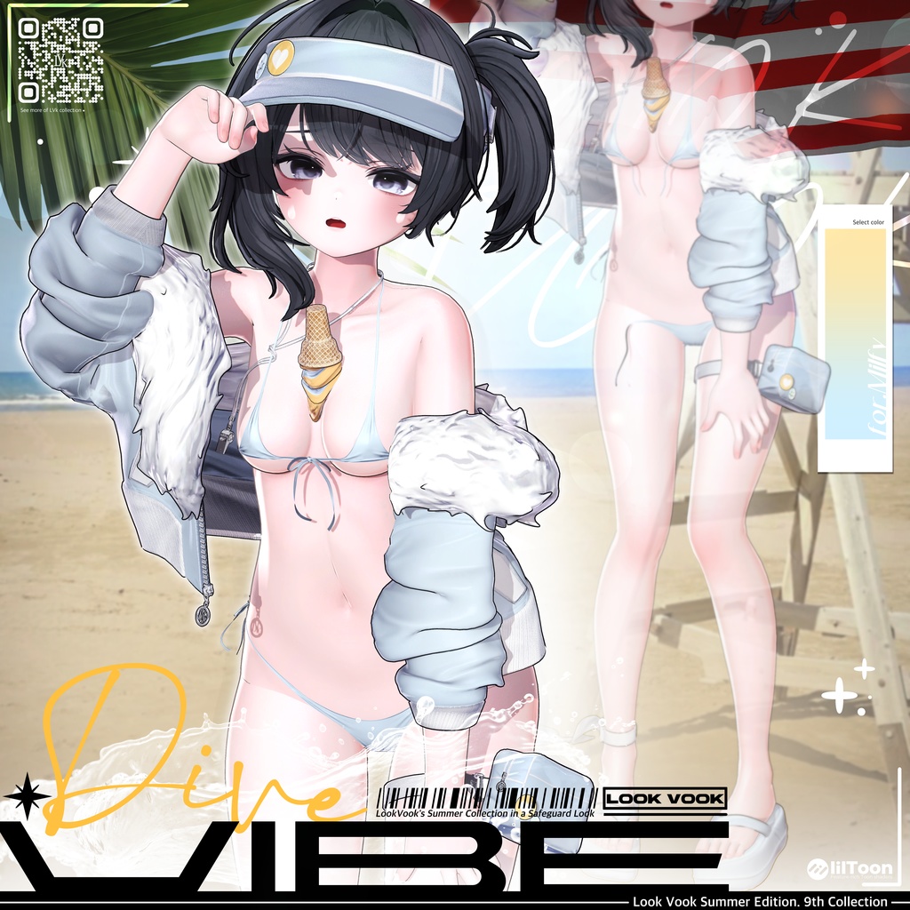 【 1st Anniversary Sale ✨】【13アバター対応】 𝐋𝐕.𝟗 Dive_Vibe 🏖️