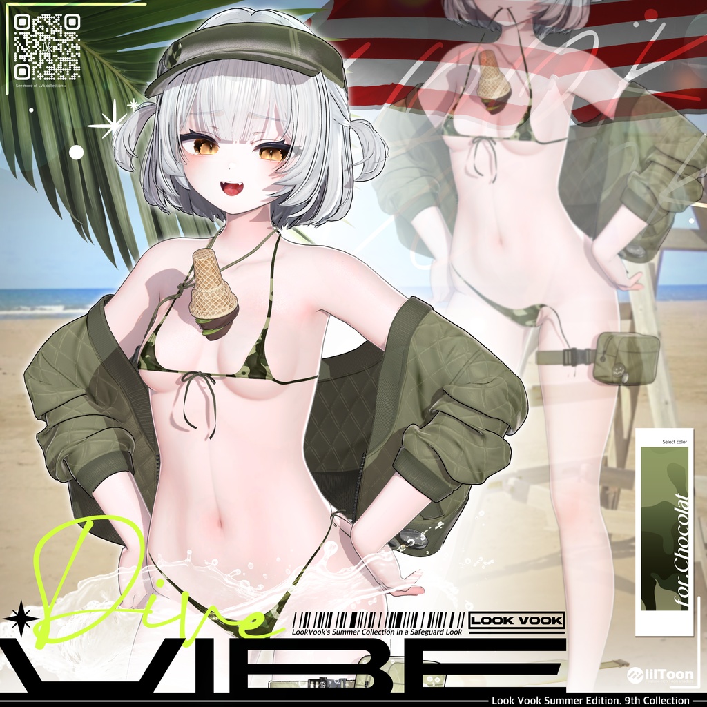 【 1st Anniversary Sale ✨】【13アバター対応】 𝐋𝐕.𝟗 Dive_Vibe 🏖️