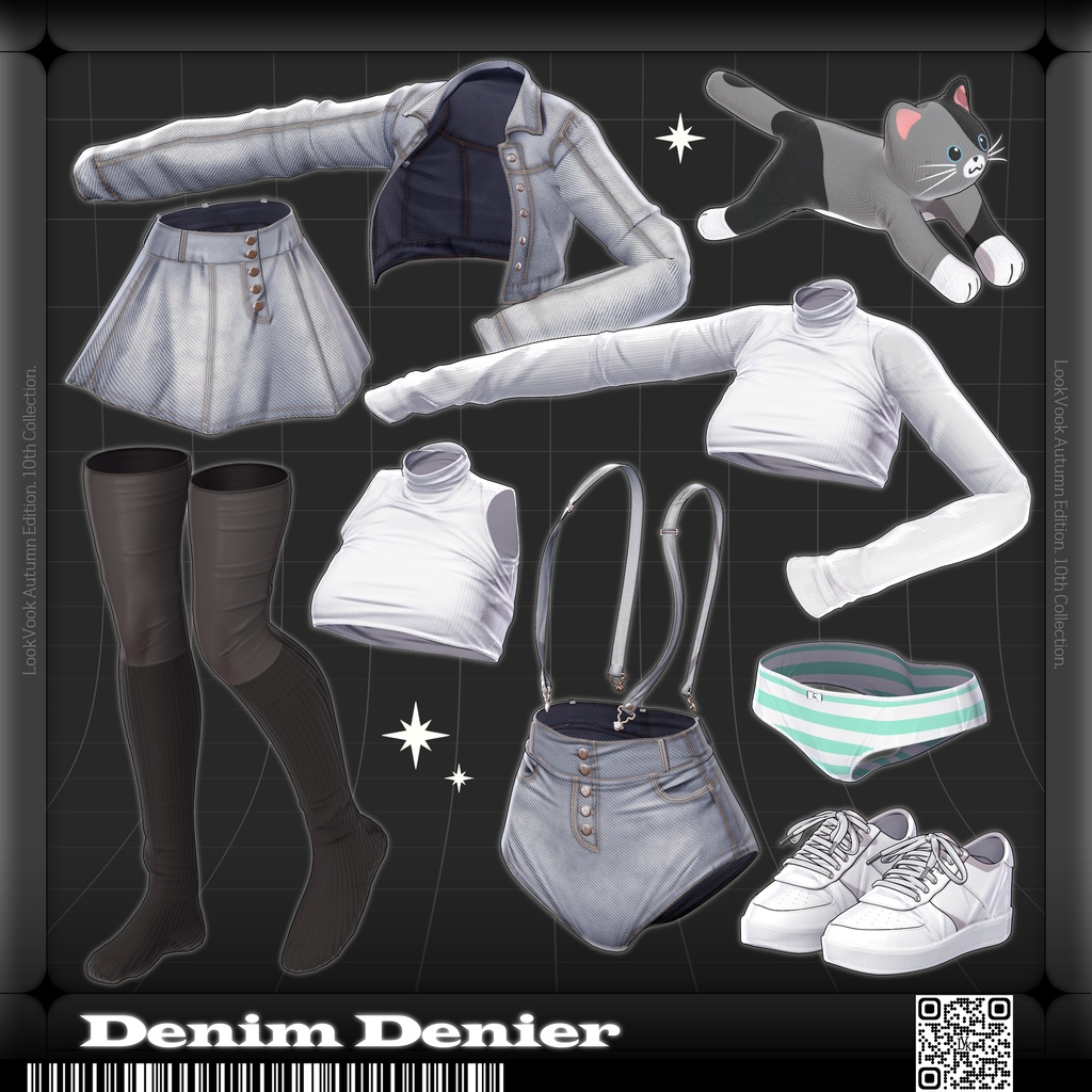 【 1st Anniversary Sale ✨】【13アバター対応】 𝐋𝐕.𝟏𝟎 Denim_Denier 🐾