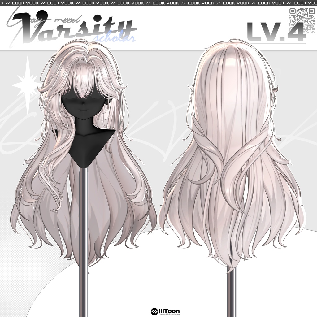 ✨❕セール中❕✨ 【15アバター対応】 𝐋𝐕.𝟒+ Varsity_Hair 🎓