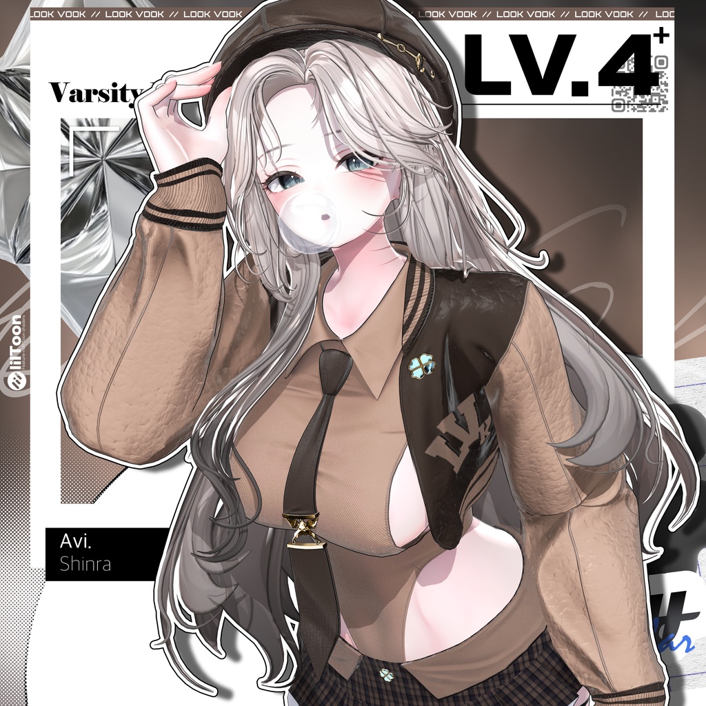 ✨❕セール中❕✨ 【15アバター対応】 𝐋𝐕.𝟒+ Varsity_Hair 🎓