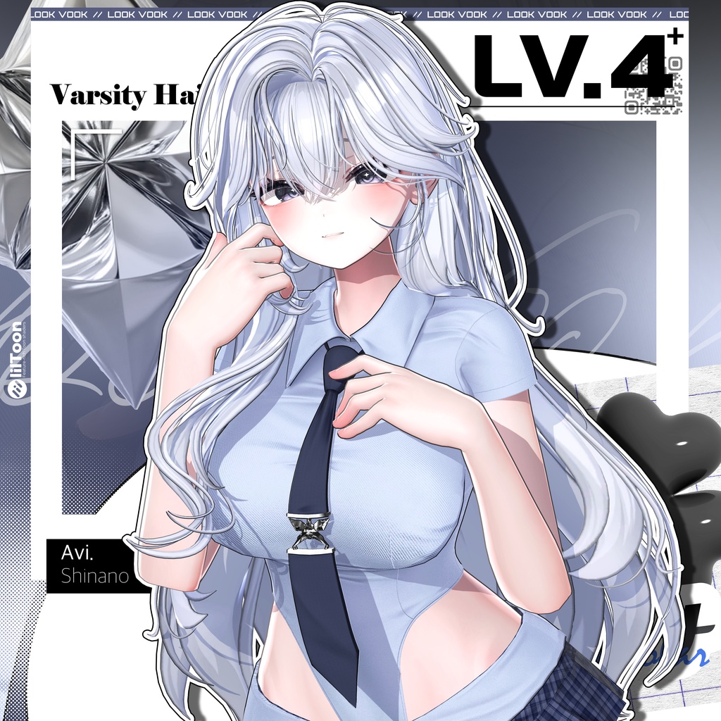 ✨❕セール中❕✨ 【15アバター対応】 𝐋𝐕.𝟒+ Varsity_Hair 🎓