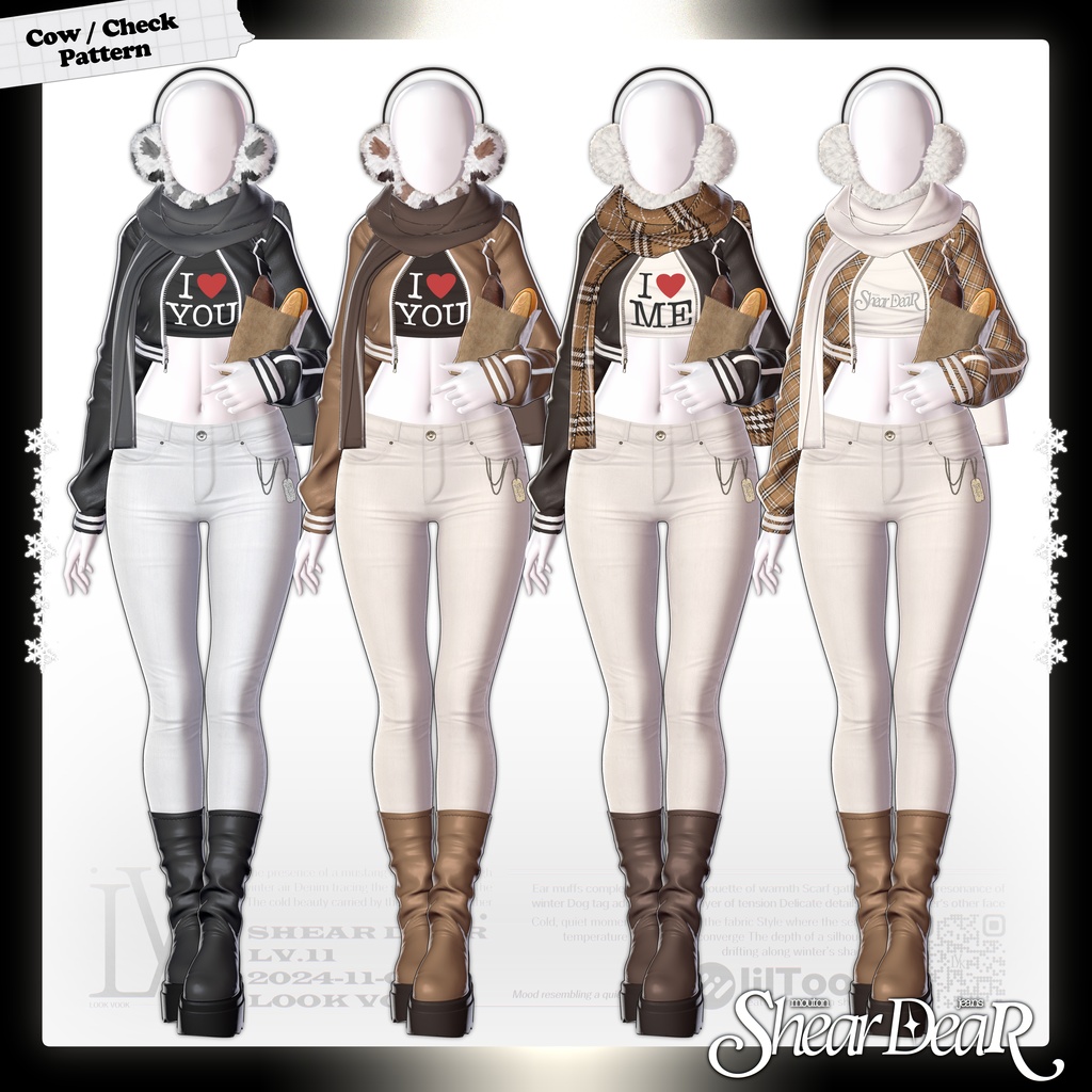 ✨❕セール中❕✨ 【15アバター対応】 𝐋𝐕.𝟏𝟏 Shear_Dear 🍠