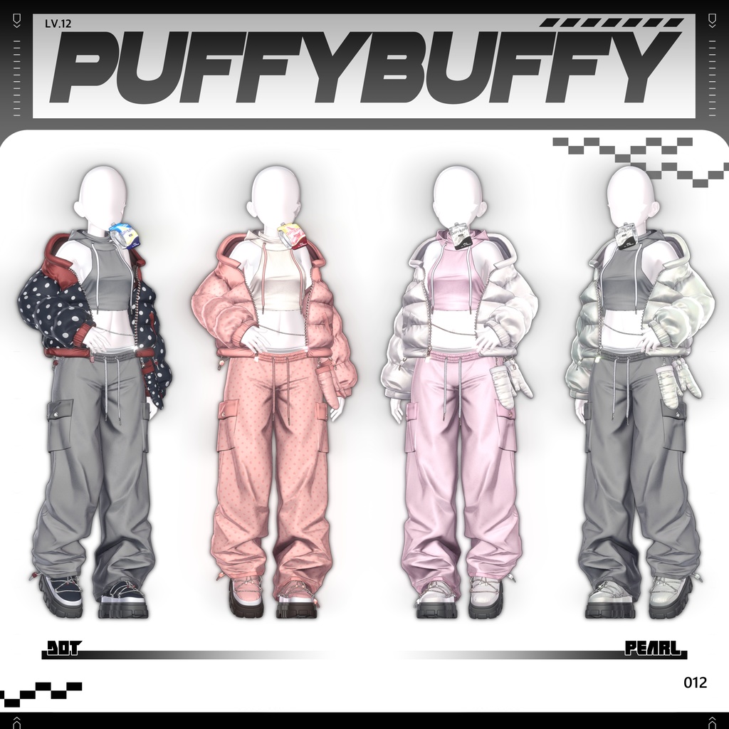 ✨❕セール中❕✨ 【16アバター対応】 𝐋𝐕.𝟏𝟐 Puffy_Buffy ❄️