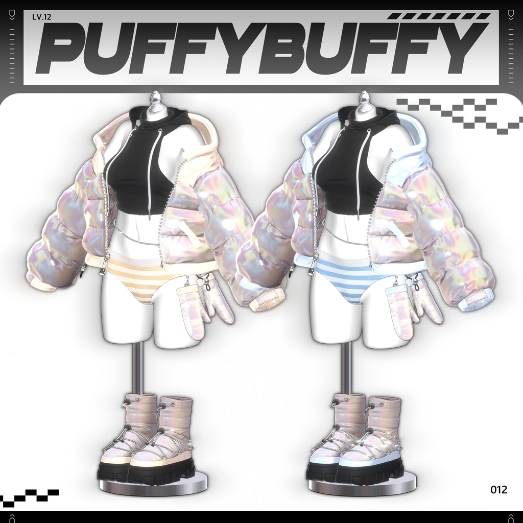 ✨❕セール中❕✨ 【16アバター対応】 𝐋𝐕.𝟏𝟐 Puffy_Buffy ❄️