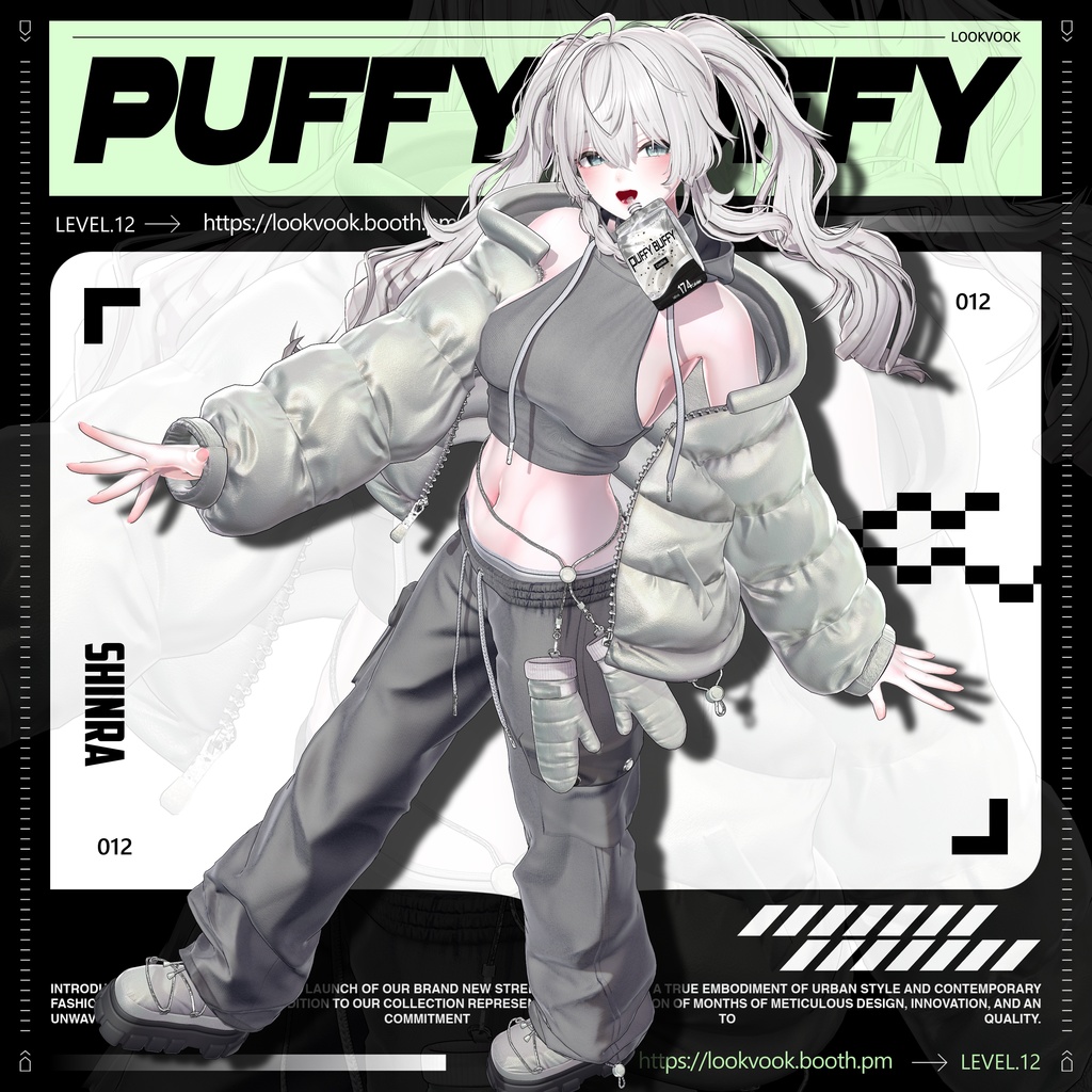 ✨❕セール中❕✨ 【16アバター対応】 𝐋𝐕.𝟏𝟐 Puffy_Buffy ❄️