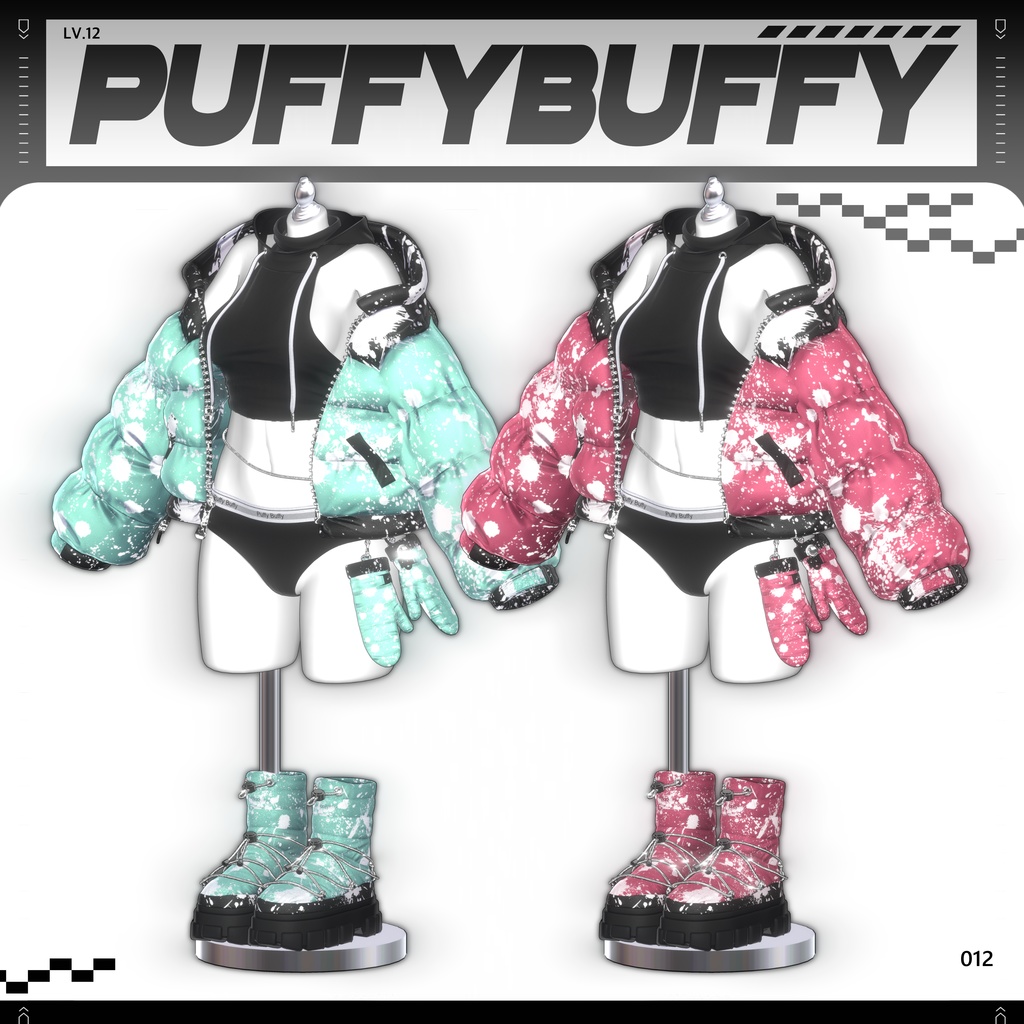 ✨❕セール中❕✨ 【16アバター対応】 𝐋𝐕.𝟏𝟐 Puffy_Buffy ❄️