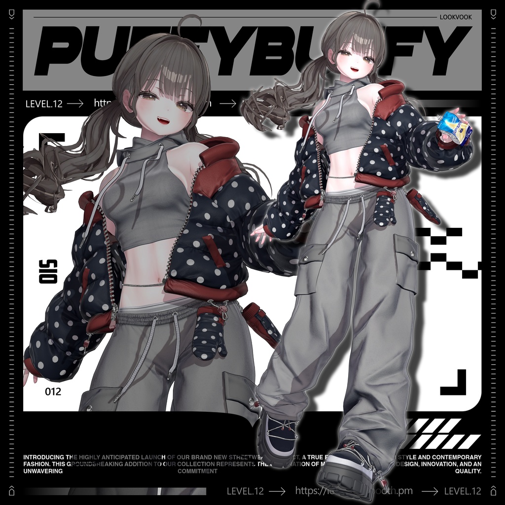 ✨❕セール中❕✨ 【16アバター対応】 𝐋𝐕.𝟏𝟐 Puffy_Buffy ❄️