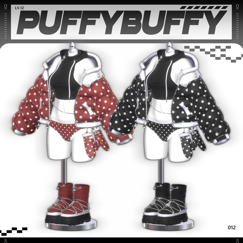 ✨❕セール中❕✨ 【16アバター対応】 𝐋𝐕.𝟏𝟐 Puffy_Buffy ❄️