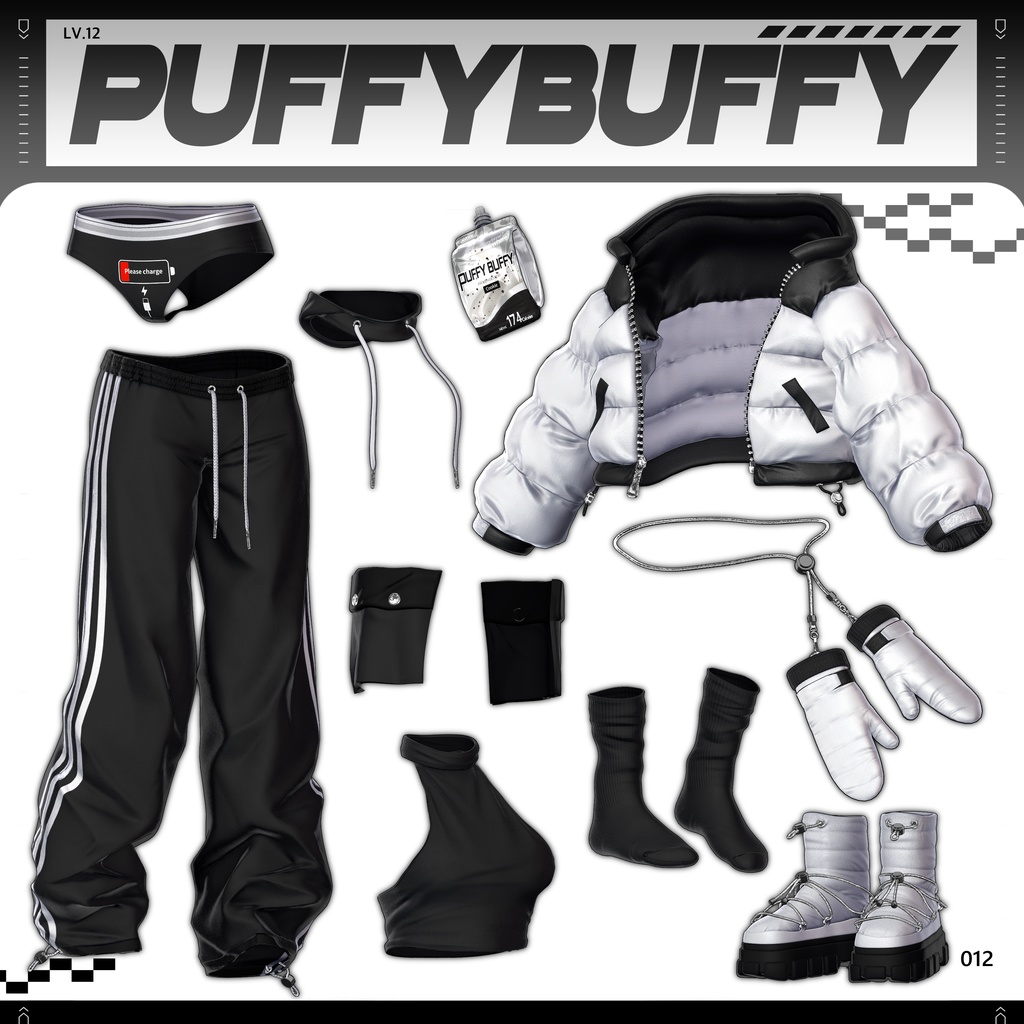 ✨❕セール中❕✨ 【16アバター対応】 𝐋𝐕.𝟏𝟐 Puffy_Buffy ❄️