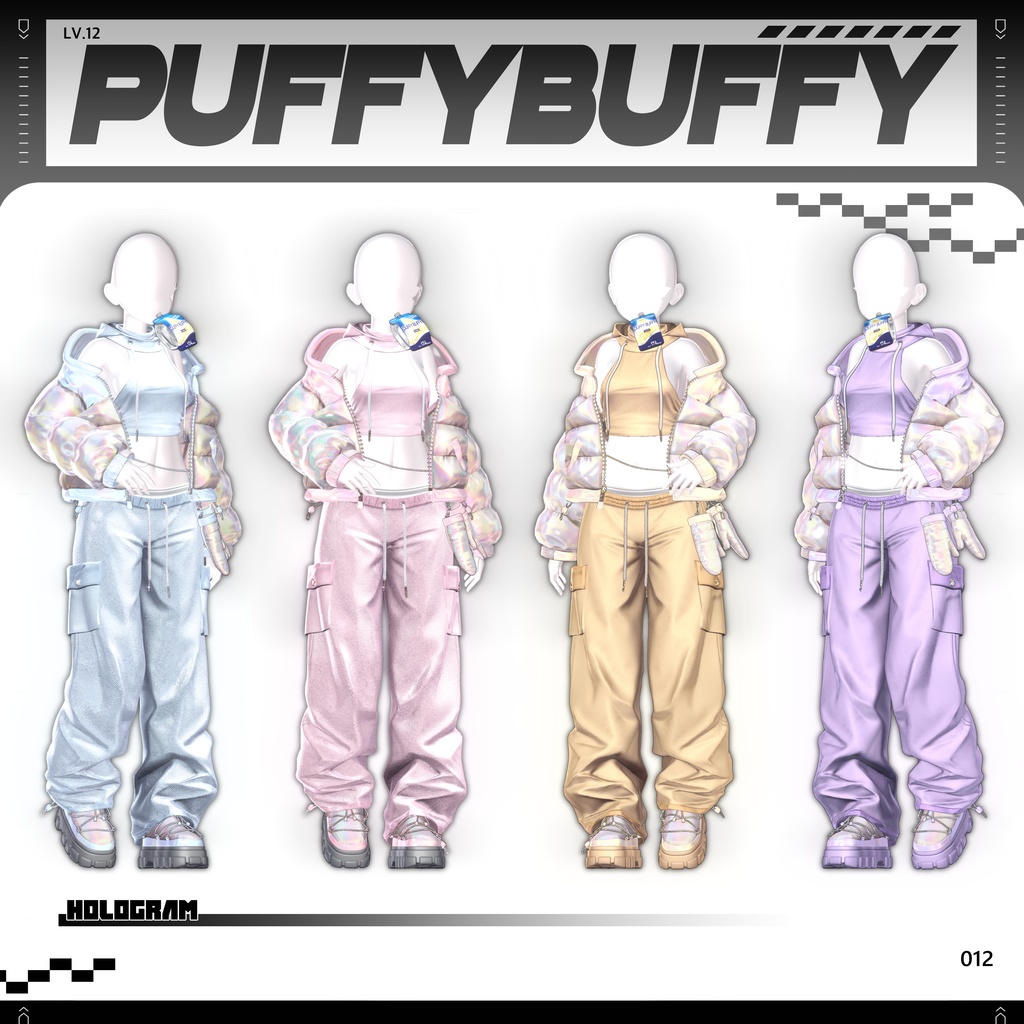 ✨❕セール中❕✨ 【16アバター対応】 𝐋𝐕.𝟏𝟐 Puffy_Buffy ❄️