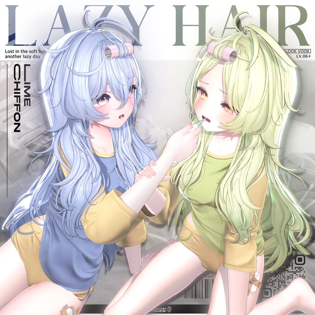 ✨❕セール中❕✨ 【16アバター対応】 𝐋𝐕.𝟔+ Lazy_Hair 🌡️