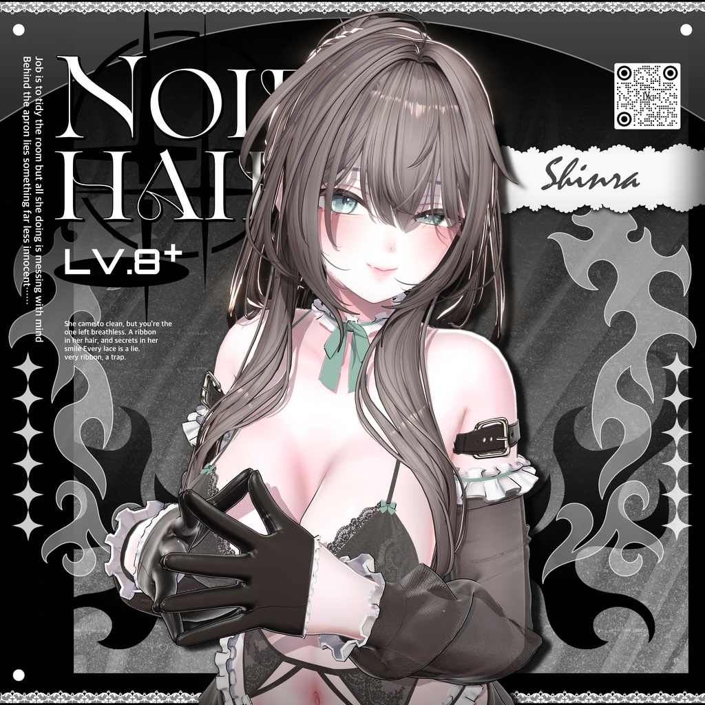 ✨❕セール中❕✨【19アバター対応】 𝐋𝐕.𝟖+ Noir_Hair 🕯️