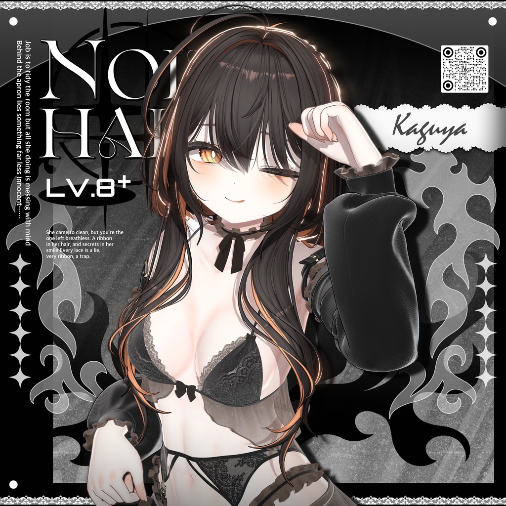 【19アバター対応】 𝐋𝐕.𝟖+ Noir_Hair 🕯️