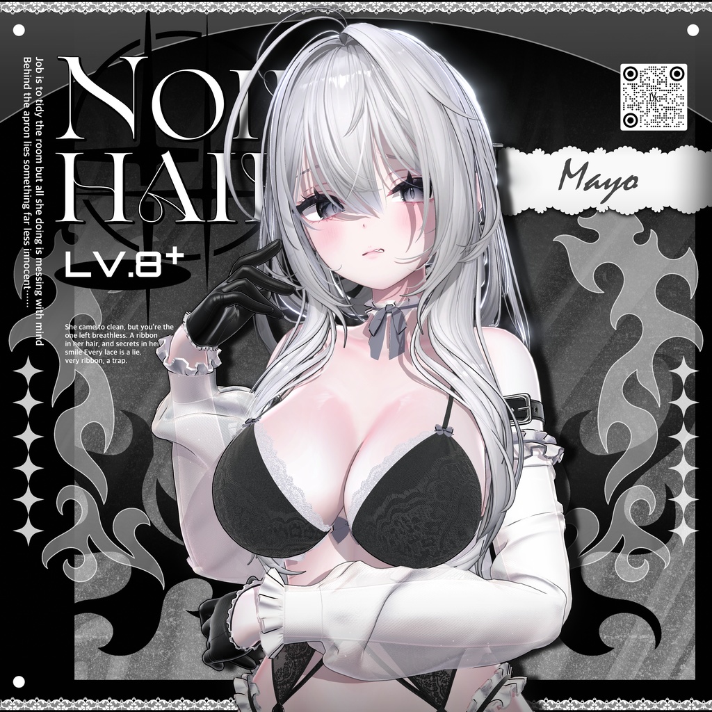 ✨❕セール中❕✨【19アバター対応】 𝐋𝐕.𝟖+ Noir_Hair 🕯️