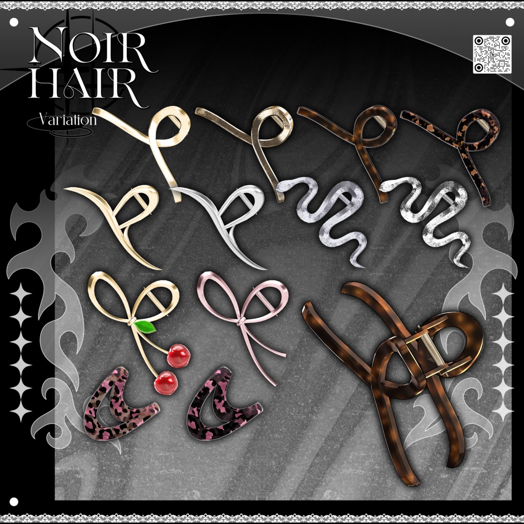 ✨❕セール中❕✨【19アバター対応】 𝐋𝐕.𝟖+ Noir_Hair 🕯️