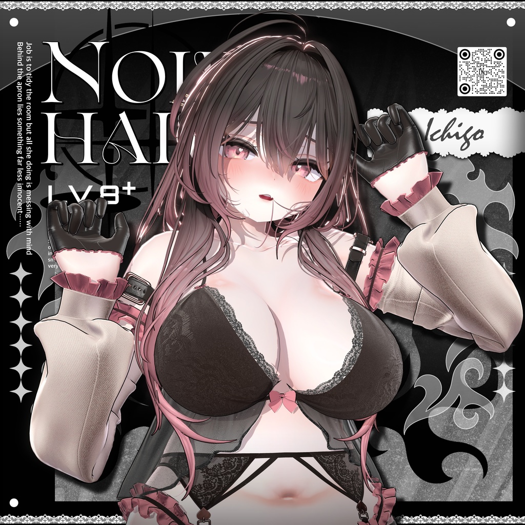 ✨❕セール中❕✨【19アバター対応】 𝐋𝐕.𝟖+ Noir_Hair 🕯️