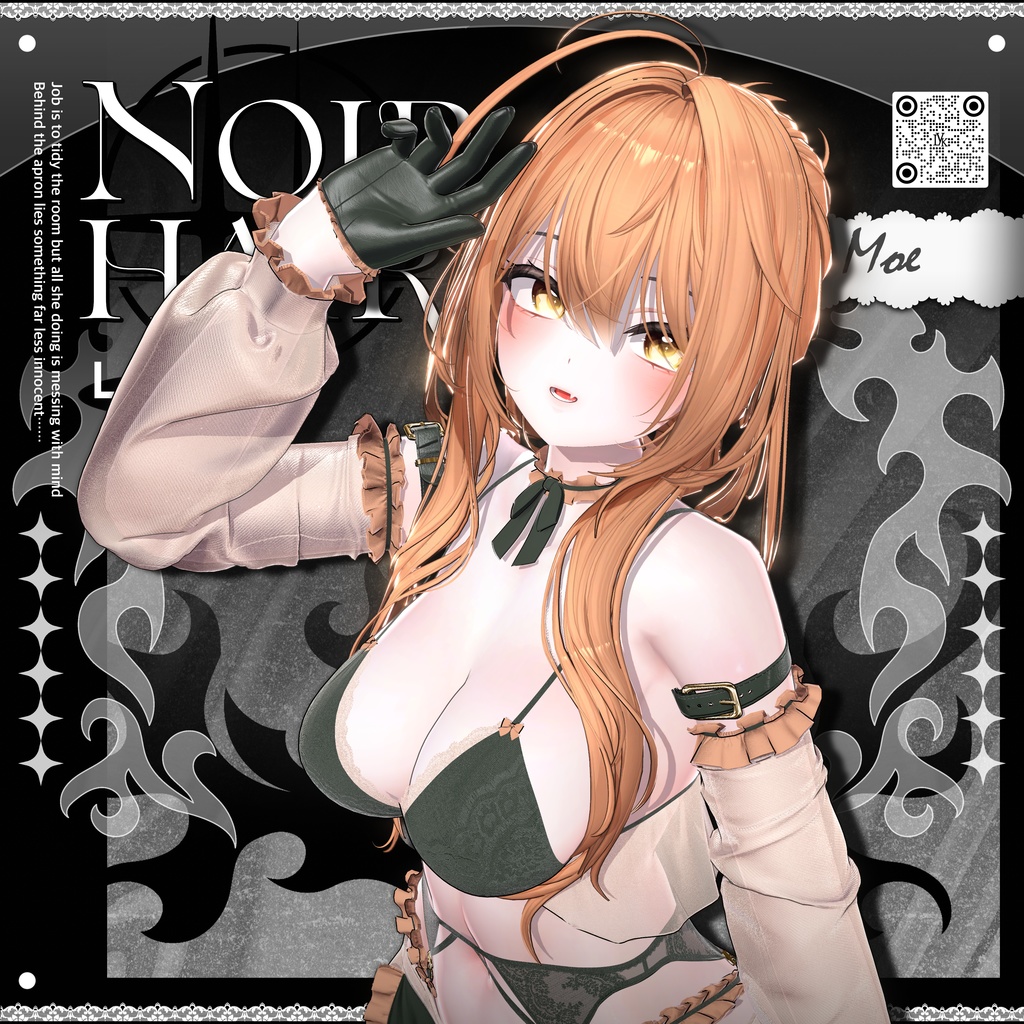 ✨❕セール中❕✨【19アバター対応】 𝐋𝐕.𝟖+ Noir_Hair 🕯️