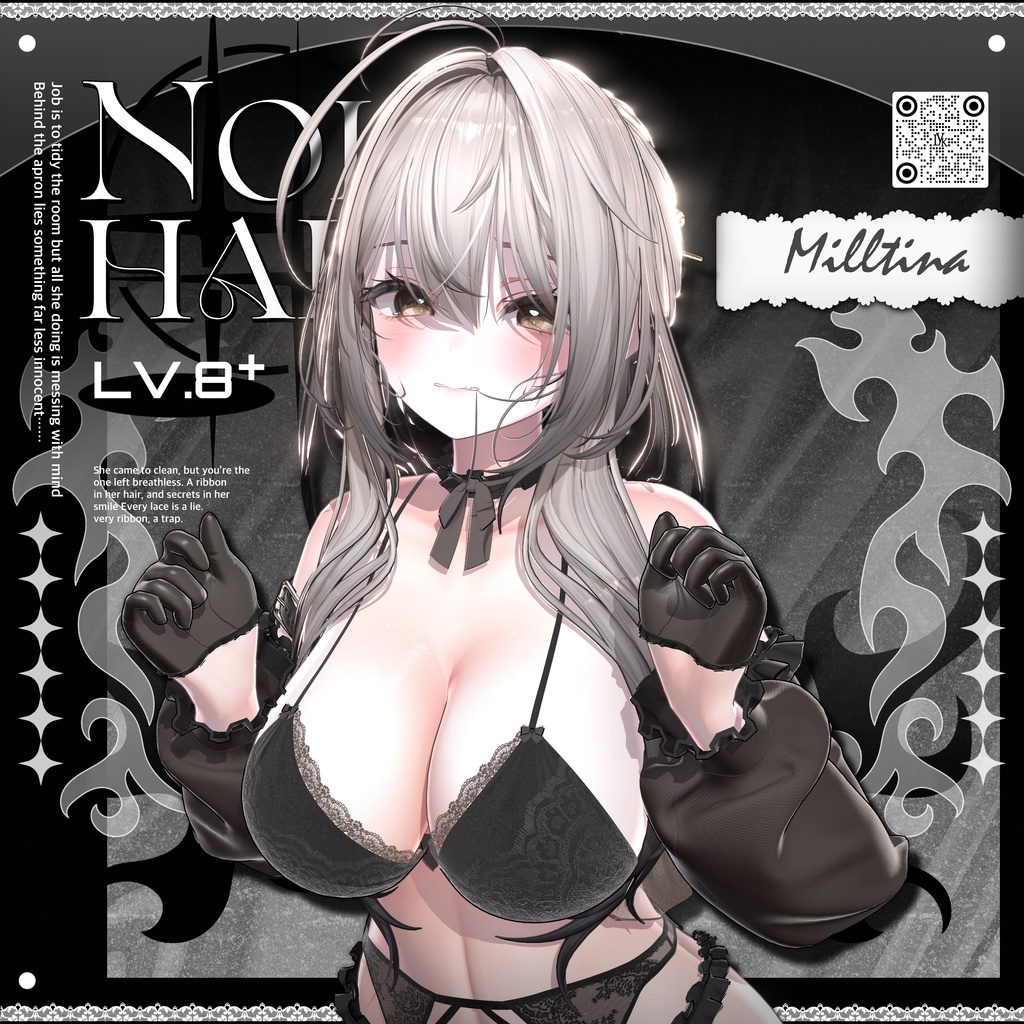 ✨❕セール中❕✨【19アバター対応】 𝐋𝐕.𝟖+ Noir_Hair 🕯️