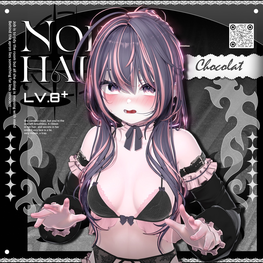 ✨❕セール中❕✨【19アバター対応】 𝐋𝐕.𝟖+ Noir_Hair 🕯️