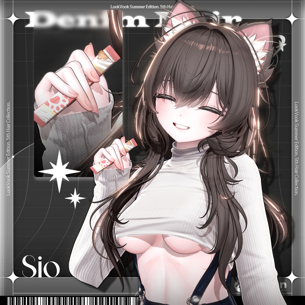 ✨❕セール中❕✨【20アバター対応】 𝐋𝐕.𝟏𝟎+ Denim_Hair 🐾