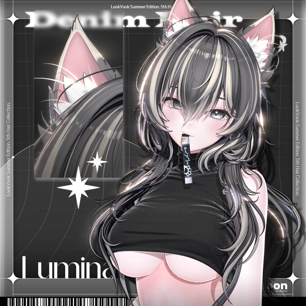 ✨❕セール中❕✨【20アバター対応】 𝐋𝐕.𝟏𝟎+ Denim_Hair 🐾