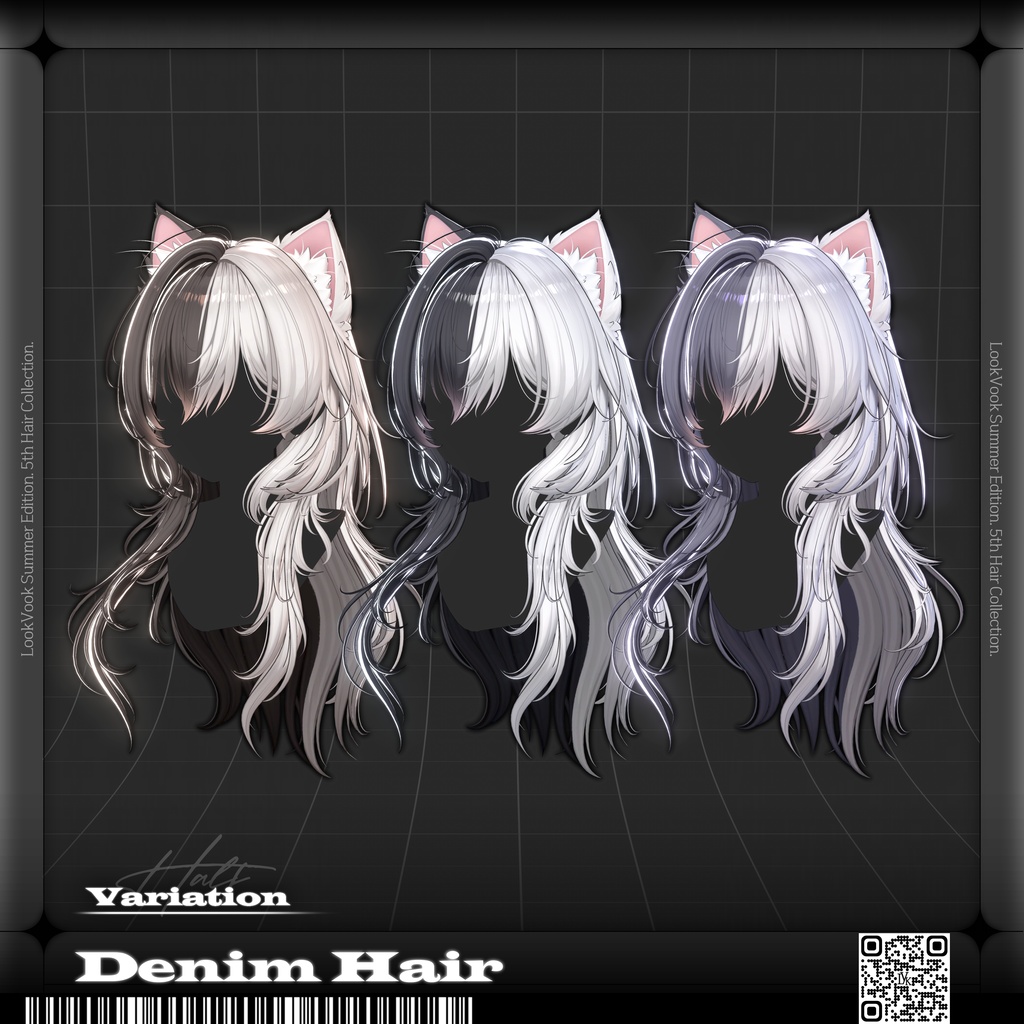 ✨❕セール中❕✨【20アバター対応】 𝐋𝐕.𝟏𝟎+ Denim_Hair 🐾