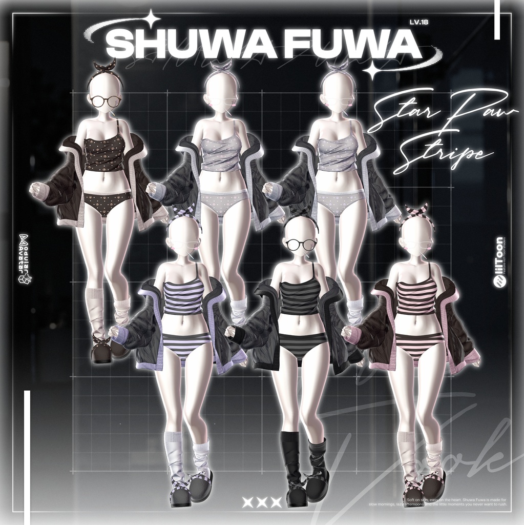 ✨❕セール中❕✨【19アバター対応】 𝐋𝐕.𝟏𝟖 Shuwa_Fuwa🪥